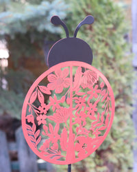 Laser Cut Ladybug Garden Stake