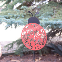 Laser Cut Ladybug Garden Stake