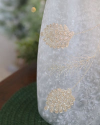 Frosted Glass Holiday Pinecone Lantern