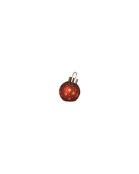 Light Up Laser Etched Glass Tabletop Ornament Red