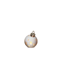 Light Up Laser Etched Glass Tabletop Ornament White