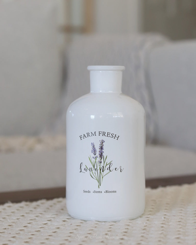 Lavender Glass Jar