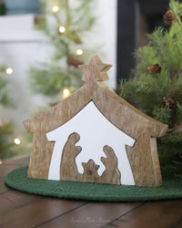 Layered Nativity Wood Block Set