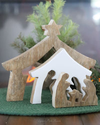 Layered Nativity Wood Block Set