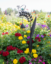 Leaf Garden Stake With Bell