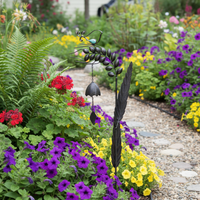 Leaf Garden Stake With Bell