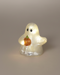 Lighted Hand-Blown Mercury Glass Ghosts