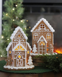 Light Up Resin Gingerbread House