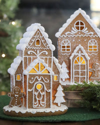Light Up Resin Gingerbread House