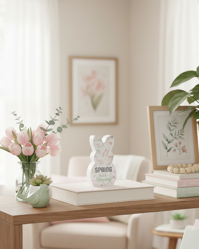 Light Up Bunny Cutout Block