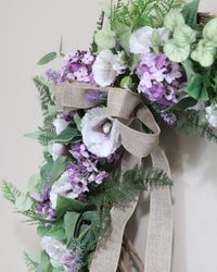 Hi Lilac and Lavender Fern Wreath