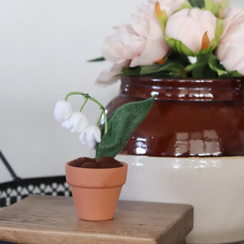 Mini Lily Of The Valley Felt Flower