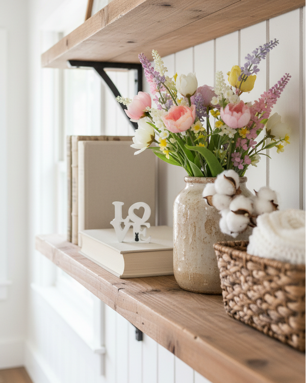 Love Cutout Sitter With Bunny