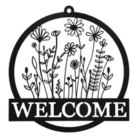 Welcome Wildflower Wall Hanger