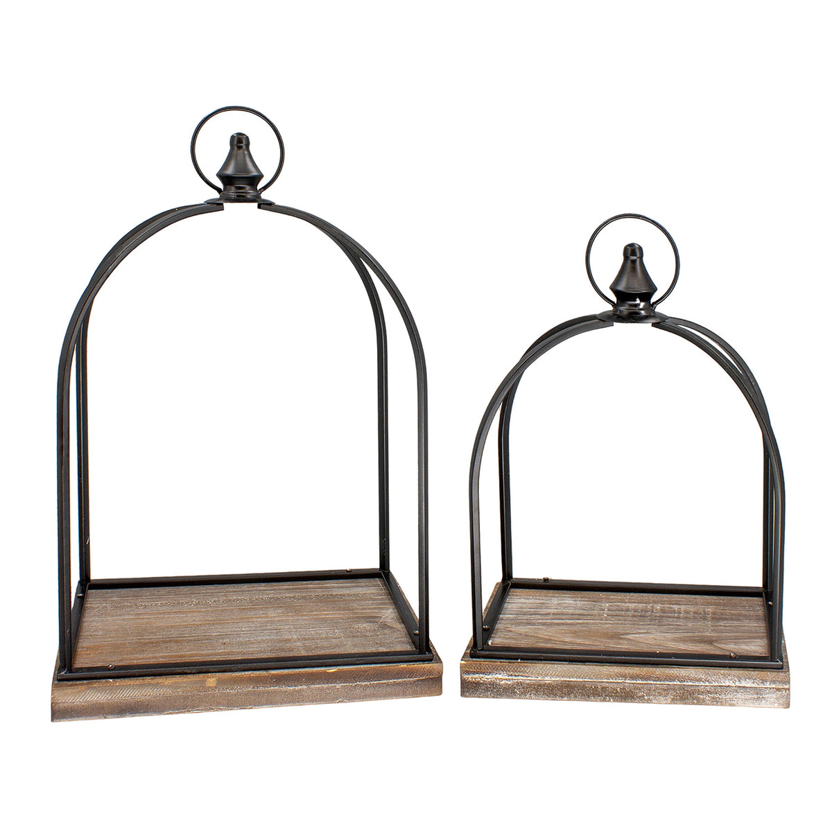 Metal and Wood Open Lantern With Final