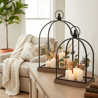 Metal and Wood Open Lantern With Final
