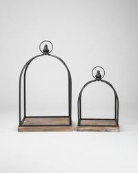 Metal and Wood Open Lantern With Final