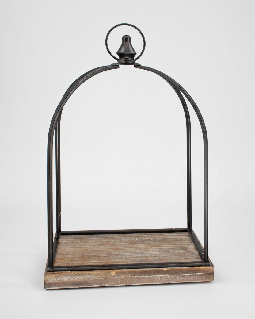 Metal and Wood Open Lantern With Final