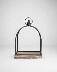 Metal and Wood Open Lantern With Final