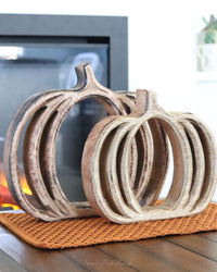 Mango Wood Pumpkin Cutout