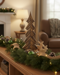 Dark Mango Wood Tree on Stand