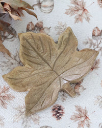 Wooden Maple Leaf Block