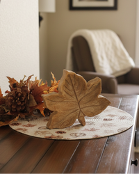 Wooden Maple Leaf Block