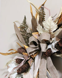 Hello Fall Maple and Husk Wreath