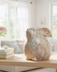 Marbled Patterned Resin Rabbit