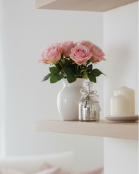 Mercury Glass Bottle With Key