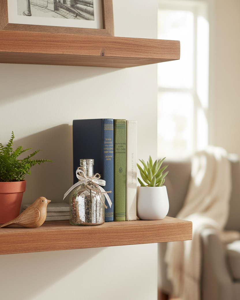 Mercury Glass Bottle With Key