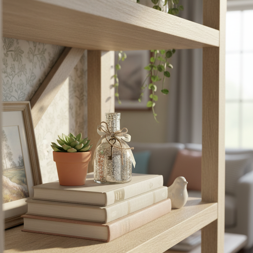 Mercury Glass Bottle With Key