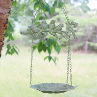 Metal Friendly Flock Hanging Bird Feeder