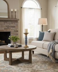 Midnight Shimmer Mango Wood Candle Holder