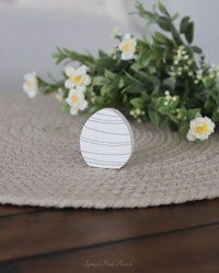 Mini Decorated Egg Wood Shape