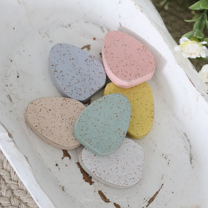 Mini Speckled Egg Wood Shape