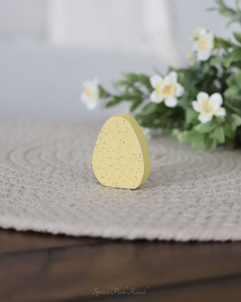 Mini Speckled Egg Wood Shape