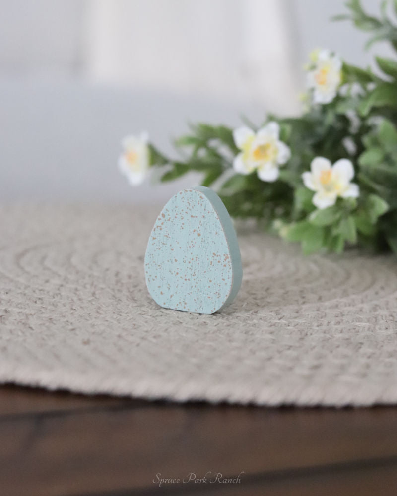 Mini Speckled Egg Wood Shape