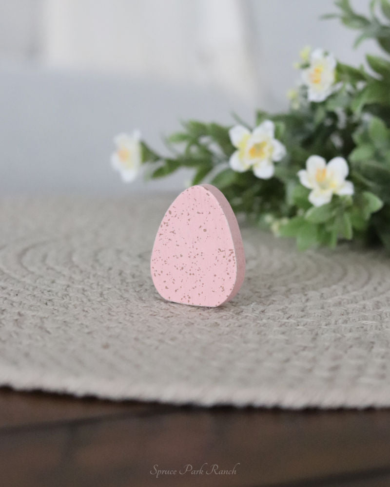 Mini Speckled Egg Wood Shape
