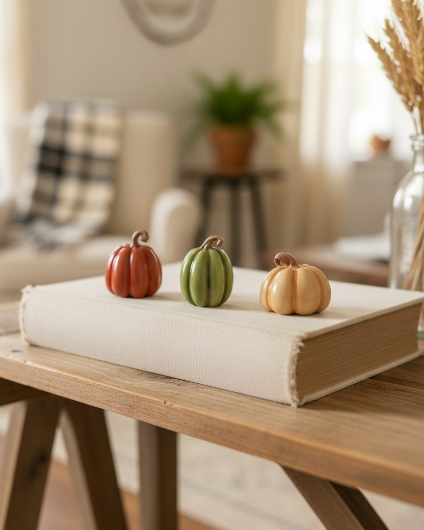 Mini Fall Resin Pumpkin