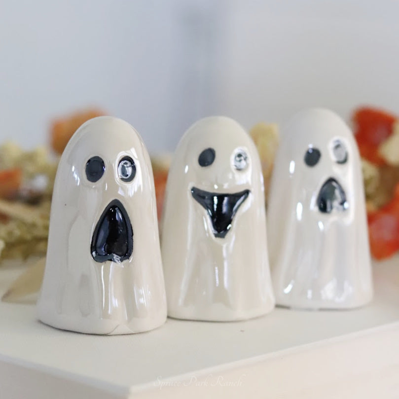 Mini Dolomite Pearlescent Ghost Figurine