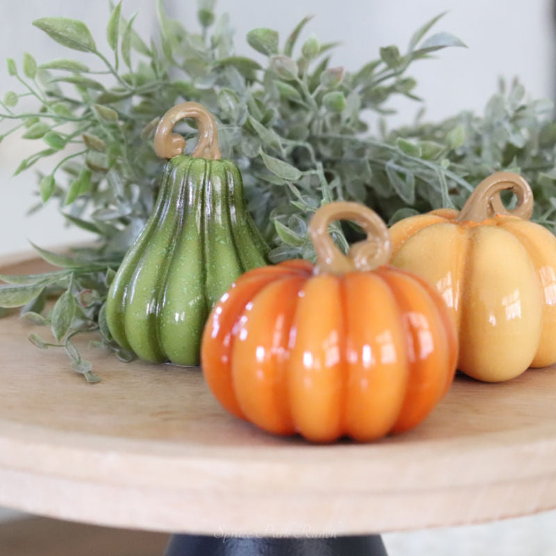 Mini Fall Resin Pumpkin
