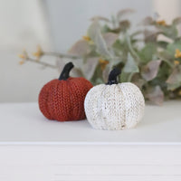 Resin Mini Knit Pumpkin