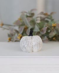 Resin Mini Knit Pumpkin