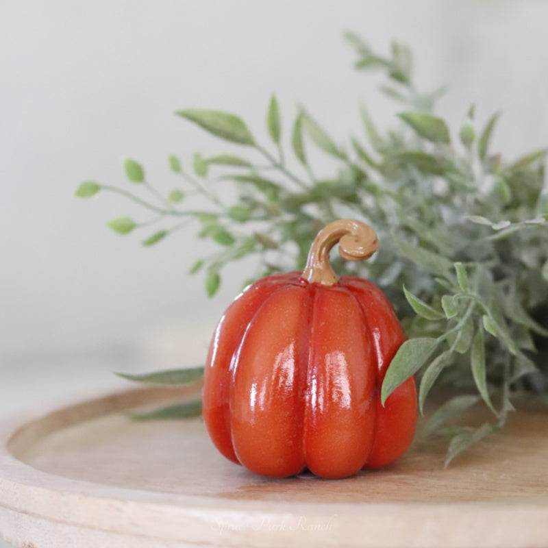 Mini Fall Resin Pumpkin
