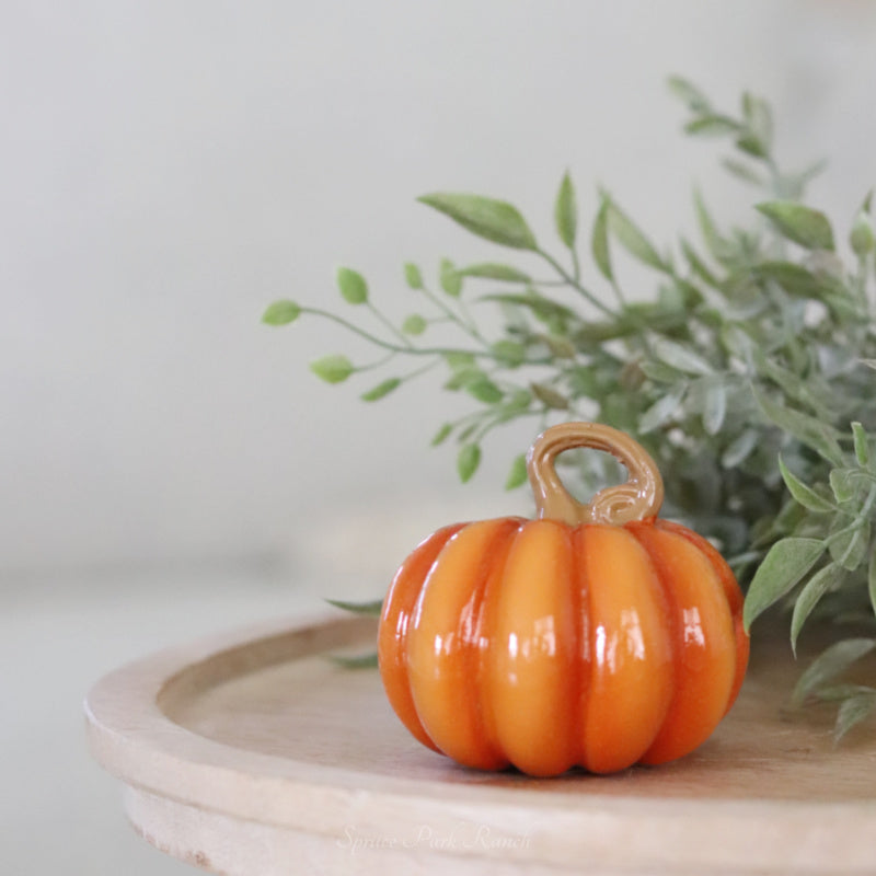 Mini Fall Resin Pumpkin