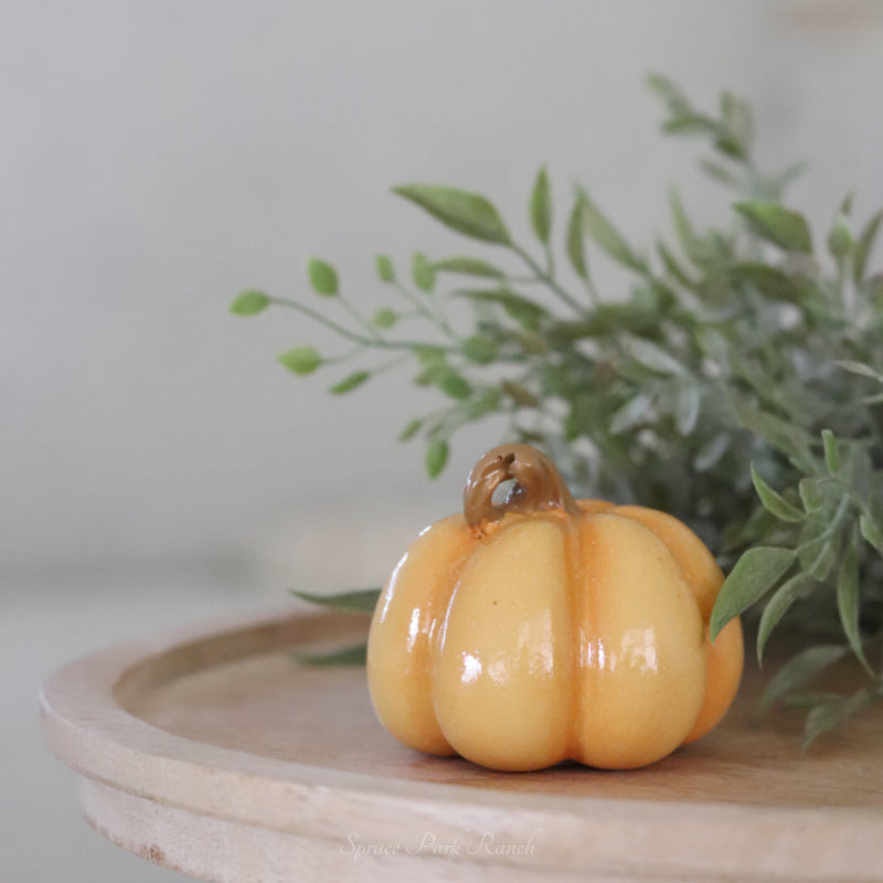 Mini Fall Resin Pumpkin