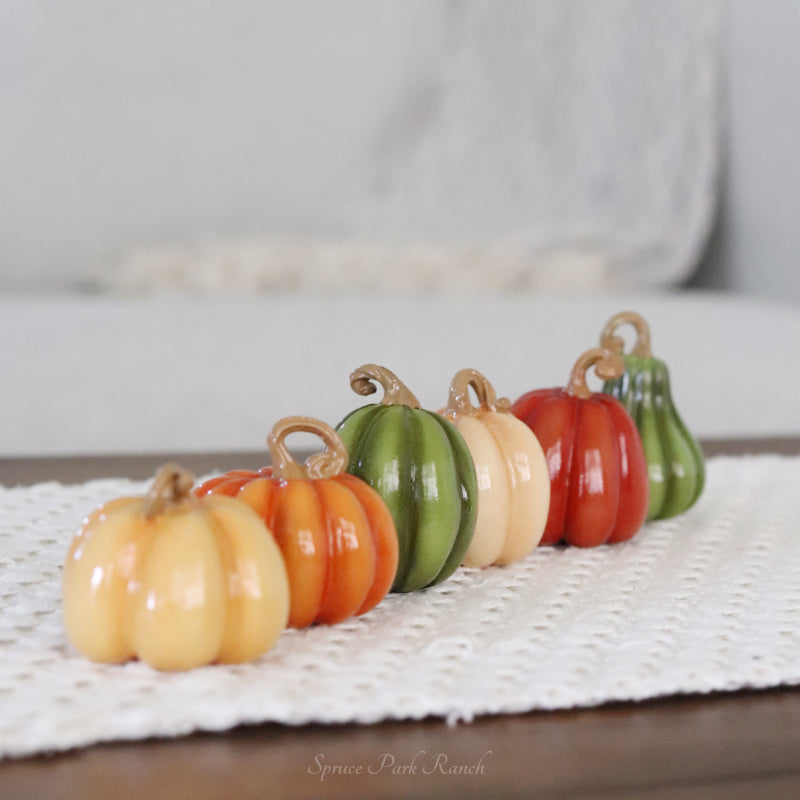 Mini Fall Resin Pumpkin