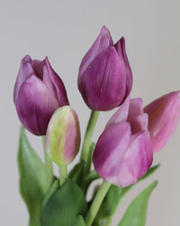 Mini Wild Tulip Bundle Lavender Real Touch 10"
