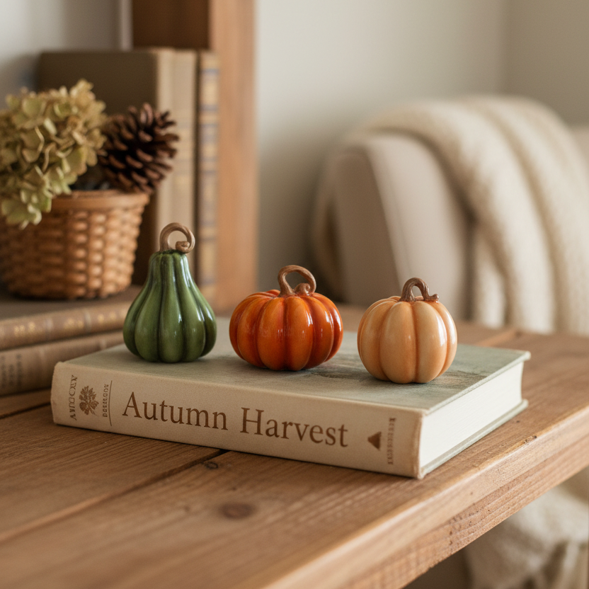 Mini Fall Resin Pumpkin